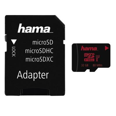 microSDHC 32GB UHS Speed Class 3 UHS-I 80MB/s + Adapter/Photo